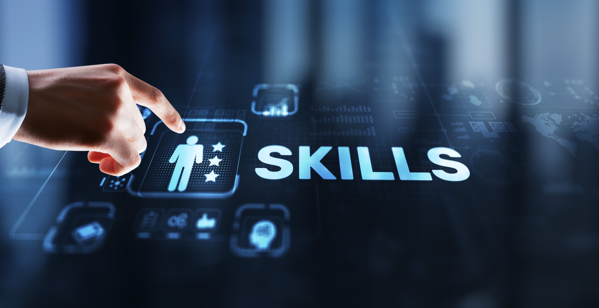 Skills Learning Personal development Finance Competency Business concept