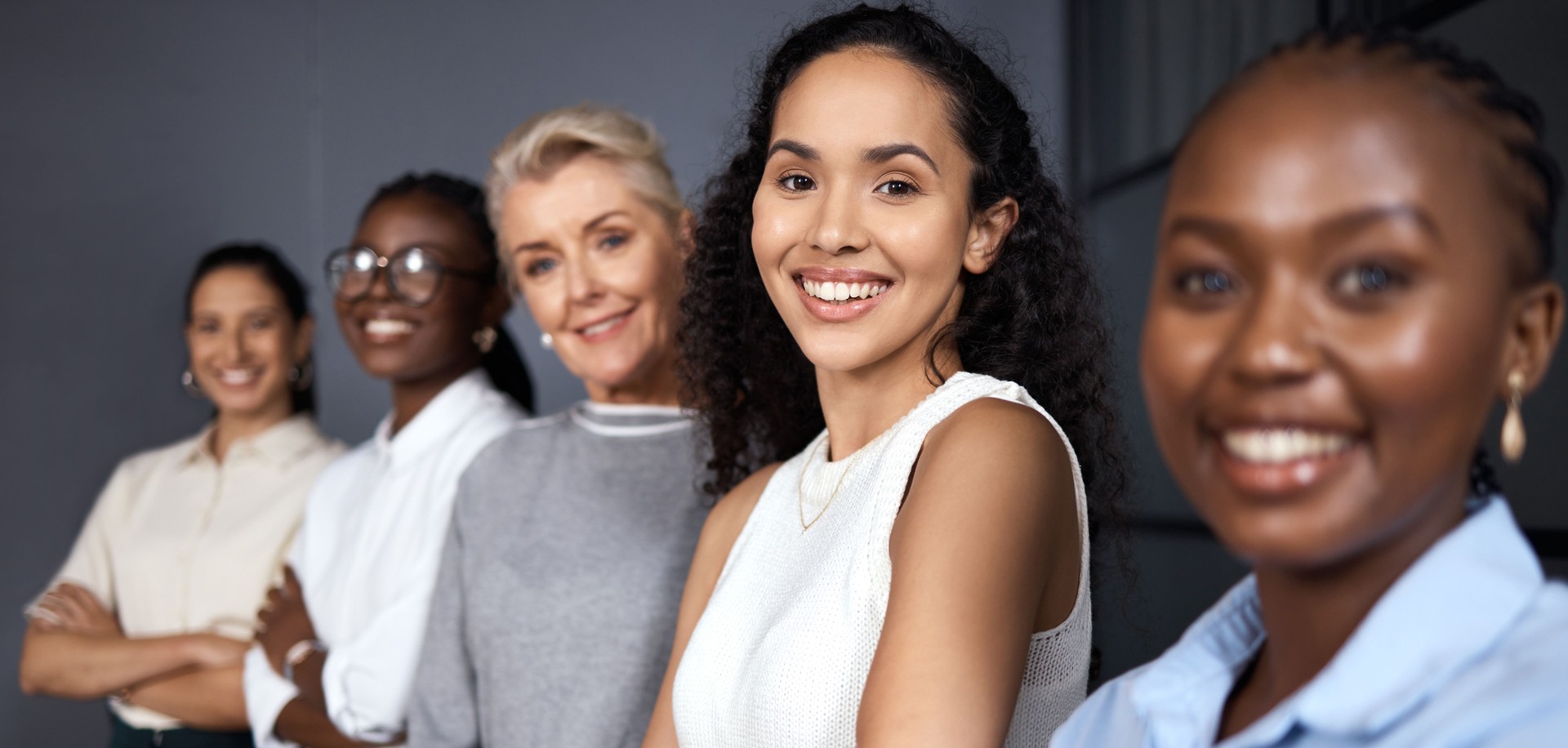 Shot of a group of businesswoman at work